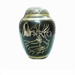 Urna funeraria de cremación de latón macizo para adultos con diseño de águila moderna y elegante, tarro americano para adultos con estampado de hierro atractivo - Product Image 6