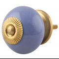 Lot de boutons de tiroir en céramique bleu enfants placard porte tire solide commode bouton et poignées SCRK-40 - Product Image 3