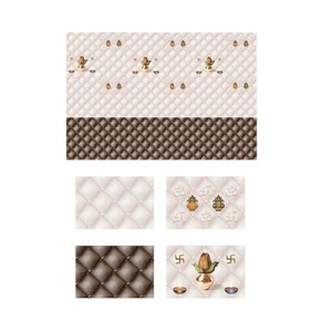 Azulejos decorativos de cerámica de hermoso diseño esmaltado brillante de color marrón 300x450mm - Product Image 3