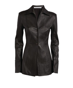 Chaqueta de motociclista de piel de oveja auténtica para mujer, chaqueta con cierre de cremallera, resistente al agua, color negro - Product Image 1