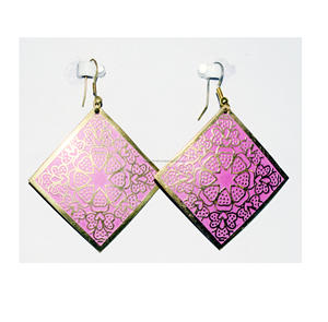 2025เคนยาโบราณ Gingko ใบภาพวาดแบบชนบทห่วงชนเผ่าทองแดงสีเขียวประดับเสื้อลำลองเครื่องประดับ - Product Image 5