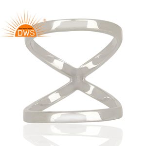 Designer 925 Sterling Fine Silver Girls Fashion <b>Rings</b> Wholesaler of <b>Plain</b> Silver Jewelry Supplier - Product Image 2