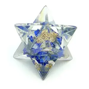 Venta al por mayor precio de fábrica barato piedras de ágata natural lapislázuli orgonita 8 Puntos Estrella corte merkaba estrella