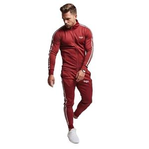 Logo personnalisé Hommes Deux pièces survêtement Jogging Costumes Fitness Survêtement ensemble - Product Image 3