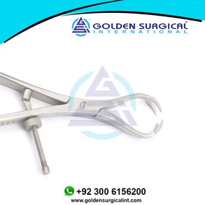Patella Bone Holding Forceps 9.5" 2X2 PRONGS with Speed Lock Best Quality Reposition Reduction Orthopedic Instruments - Product Image 3