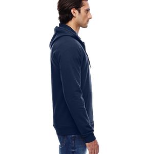 Sweat à capuche unisexe bleu marine zippé en polaire – Haute qualité, confortable, respirant, écologique (polyester/coton) – Couleurs et tailles personnalisables - Product Image 3