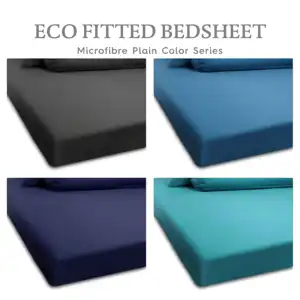 Highly Recommend For Sheet Bed The New Color Series High Quality Microfibre Fitted Bed Sheet From Malaysia