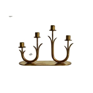 Trend Selling <b>Brass</b> Metal Candle <b>Holder</b> Wedding Home Hotel Decoration Centerpiece Bedside <b>Candlestick</b> Cheap Price Candelabra - Product Image 1