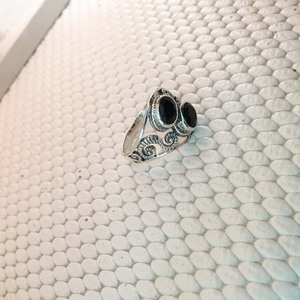 925 Sterling Silver Fine Women's Wedding <b>Ring</b> <b>Black</b> <b>Onyx</b> Gemstone Diamond Trendy Oval Design Bezel Setting for Anniversary - Product Image 2