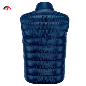 Gilet bouffant en polyester 100% de haute qualité pour hommes, lavable, hiver sans manches, coupe-vent, veste en nylon rembourrée en coton - Product Image 2