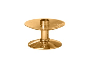 Candelabro de latón redondo con forma de candelabro, portavelas de la India, Brassworld - Product Image 1