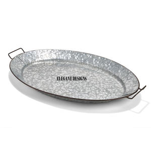 Meilleures ventes Plateau de service élégant fait main en acier galvanisé Plateau de fantaisie dans la catégorie Plateaux de service - Product Image 5