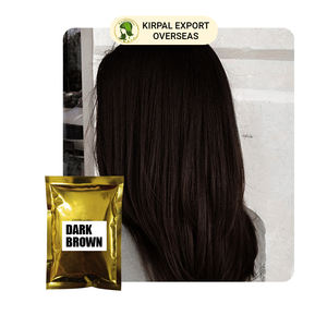 No PPD Herbal Dark Brown Henna Powder <b>Semi</b>-<b>Permanent</b> Natural Chemical Free <b>Hair</b> <b>Dye</b> - Product Image 2