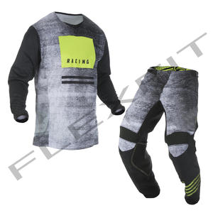 ชุดแข่งรถมอเตอร์ครอสคุณภาพสูง ทนลม เสื้อแจ็คเก็ตมอเตอร์ไซค์พร้อมอุปกรณ์ป้องกัน ผลิตจากโพลีเอสเตอร์ แห้งเร็ว - Product Image 6