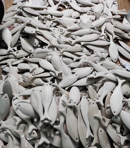 En bois naturel poisson pour tenture murale-galerie-poisson En Bois pour art mural. - Product Image 5