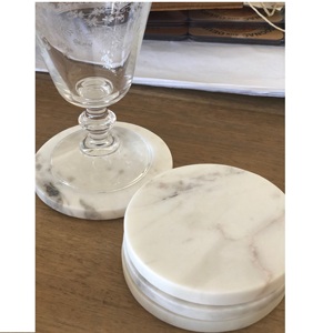 Posavasos redondo de mármol, posavasos personalizados de colores - Product Image 1