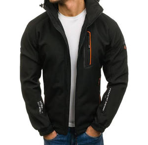 Veste Softshell personnalisée de haute qualité pour l'hiver Stand Hooded Side Zip Pockets Durable Durable Personnalisable Taille Logo Couleur - Product Image 1