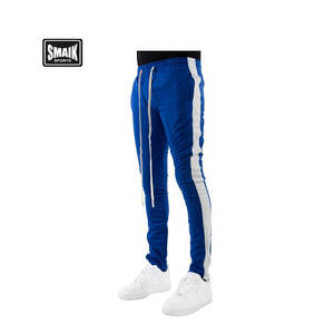 Pantalones Deportivos de Felpa para Hombre, Diseño de Primera Calidad, 100% Algodón, Estilo Vintage, Cierre con Cordón, Franja Lateral Bordada, Otoño, Deportes, OEM - Product Image 1