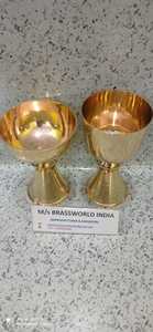 brass leaf bottom engraved big size ciborium church supplies Brassworld India - Product Image 5