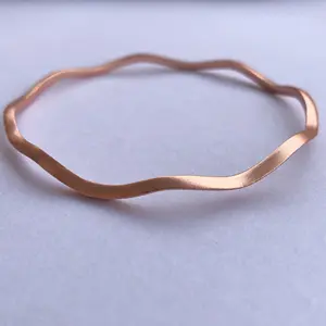 Pulsera de plata de ley 925, brazalete de remolino de oro rosa de proveedores de fabricante, al por mayor precio de fábrica, compra ahora directa en línea