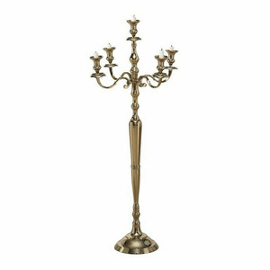 Elegant Rose Gold Metal Candle Holder Latest Design Home & Restaurant Hotel Decor Quality <b>Candelabra</b> for Weddings - Product Image 6