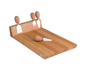 Cubiertos ecológicos con logotipo personalizado más caros, vajilla de madera de acacia Natural, bloque de cortar, aspecto único, queso y bambú - Product Image 1