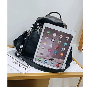 fashion girls Backpack bag genuine Leather college Schoolbag Ladies Shoulder bag high quality custom logo - Product Image 4