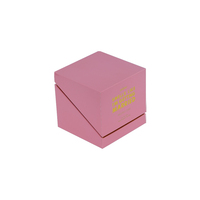 Boîte cadeau pour bougie personnalisée de luxe avec logo en feuille d'or, papier métallique holographique, couvercle rabattable et insert en EVA
