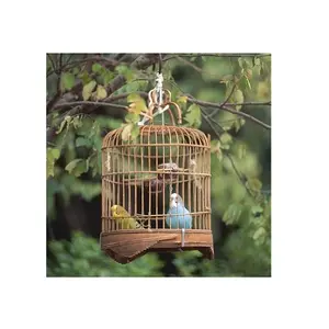 Gaiola de pássaros para pendurar em ferro puro, venda superior, tamanho personalizado, gaiola de pássaros interior, fabricante em artes domésticas