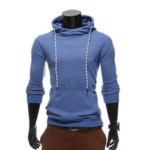 Sweat à capuche pour homme en coton 100% avec impression personnalisée, doublure polaire, deux poches avant et logo personnalisé - Product Image 6