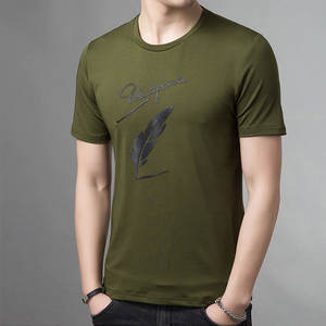 T-shirts surdimensionnés pour hommes personnalisés 50% coton 50% polyester chiné tissu nouveaux designs avec des styles unis en gros - Product Image 2