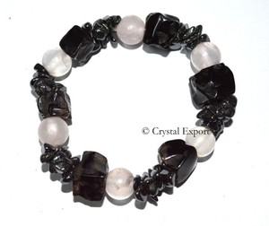 Worthbuy — Agate noire avec cristaux, livraison gratuite, mélange de cristaux - Product Image 1