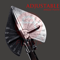 Cisailles multifonctions à angle réglable de qualité industrielle FUJIYA, lames en acier inoxydable SK-5, poignée en PVC rouge, prise en main souple, 230 mm