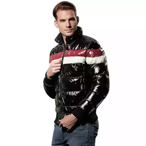 2022 chaqueta de burbujas de poliéster impermeable Unisex logotipo personalizado bordado invierno con capucha Bombardero a prueba de viento cremallera cálida de talla grande - Product Image 3