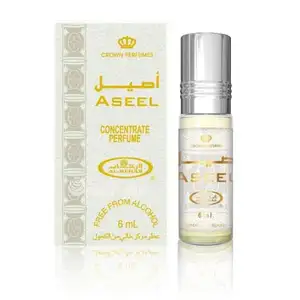 Oil Perfume Aseel 6 ML by AL REHAB 100% Oil perfumes AL Rehab Dubai perfumes Alcohol-free