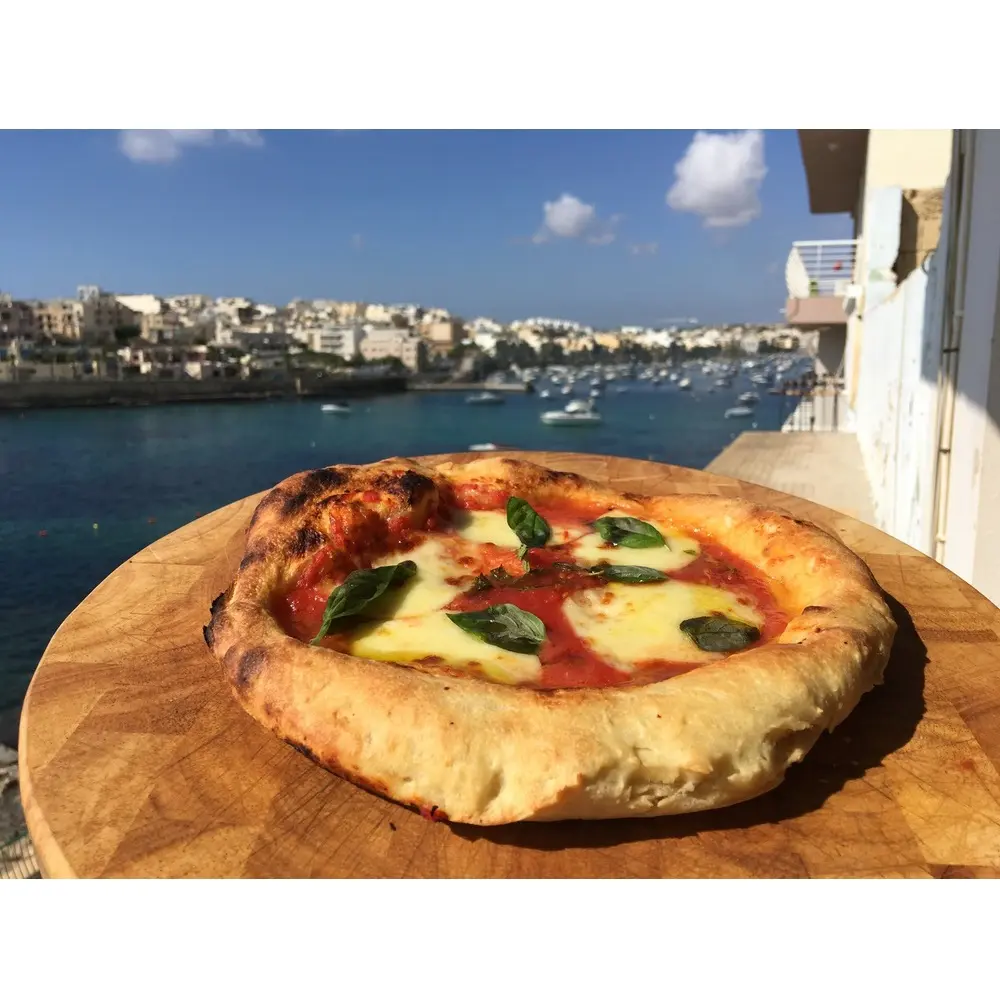Italian single box Frozen Handmade Pizza Margherita with Organic Buffalo Mozzarella for retail