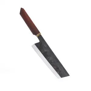 Japonés cuchillo de cocina vegetal cuchillo forjado a mano cuchillo Popular de madera natural
