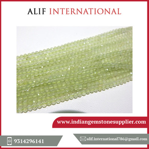 Perles de pierres précieuses rondes facettées en préhnite verte de conception nouvelle, pierres précieuses naturelles, 2,5 mm - Product Image 2