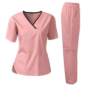 핫 세일 의료 스크럽 유니폼 체로키 여성 스크럽 간호사 유니폼 세트 병원 OEM 서비스