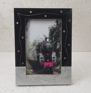 White Resin Copper Inlay Photo Frame - Product Image 2