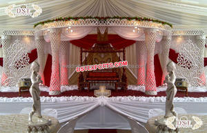 Fusión boda india Maharani Palace Mandap gran evento de boda reina Mandap hermosa boda hindú Rajmahal Mandap EE. UU. - Product Image 4