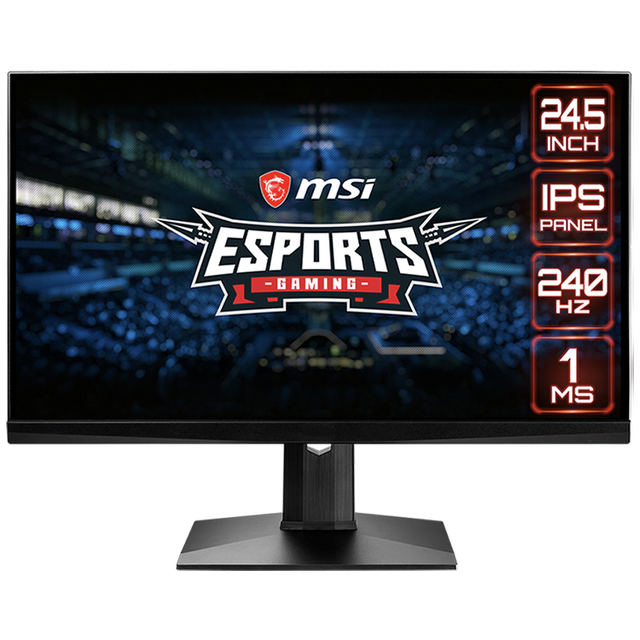 MSI MAG251RX 24.5 Inch FHD 240Hz 1ms IPS ESports Gaming Monitor Display Support NVIDIA G-SYNC Compatible Technology