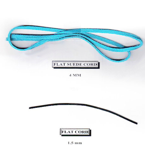 สายหนังแบนเคลือบพรีเมี่ยมทรงกลมเครื่องประดับสำหรับงานหัตถกรรม - Product Image 1