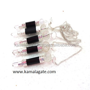 Wholesale 3-Pcs Natural Agate Red Jasper Handmade Stick Pendulum <b>Crystal</b> Quartz Gemstone for Healing Therapy & Art Collectibles - Product Image 5