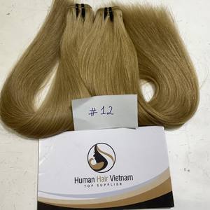 Prix de gros # Cheveux humains lisses, 12 couleurs, tissage à la machine, longueur de 8 à 34 pouces, cuticules alignées - Product Image 2