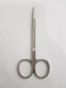 Tijeras Dentales Iris de 11.5 cm, Rectas y Curvas, Reutilizables, Manuales, de Acero Inoxidable, Certificación CE Clase II, Instrumento Dental Plateado 5+ - Product Image 5