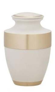 Belle urne de crémation gravée pour adulte émail blanc fini urne pour adulte pour cendres humaines fournitures funéraires en gros au meilleur prix - Product Image 3