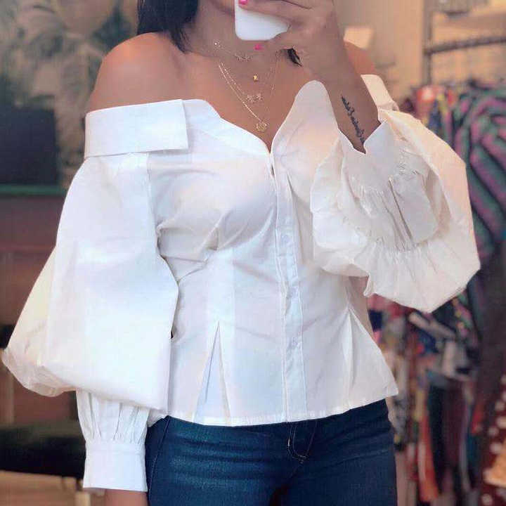 fancy white blouse