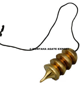 Péndulo de Metal curativo para adivinación, Péndulo de latón de Sanación Reiki con 16 regalos, de ágata MUNTAHA - Product Image 3