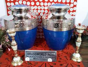 Urna de cremación para adultos de Brassworld India, Rosa en varios colores, suministros funerarios - Product Image 6